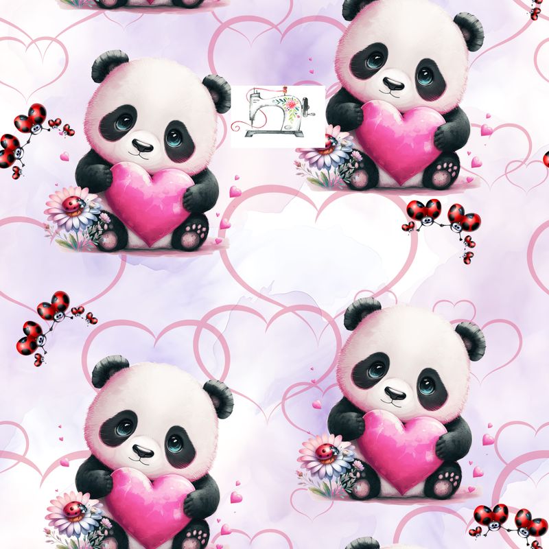 Panda coeur(exclusif)