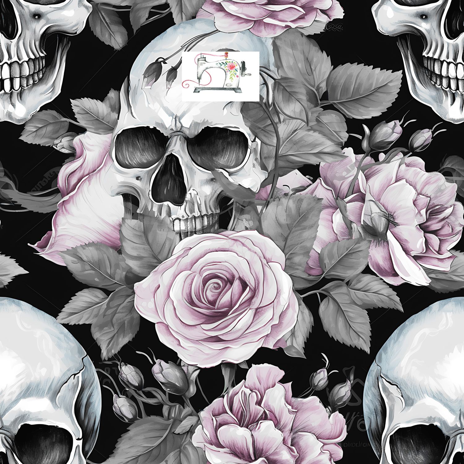 Rose et skull 4ch