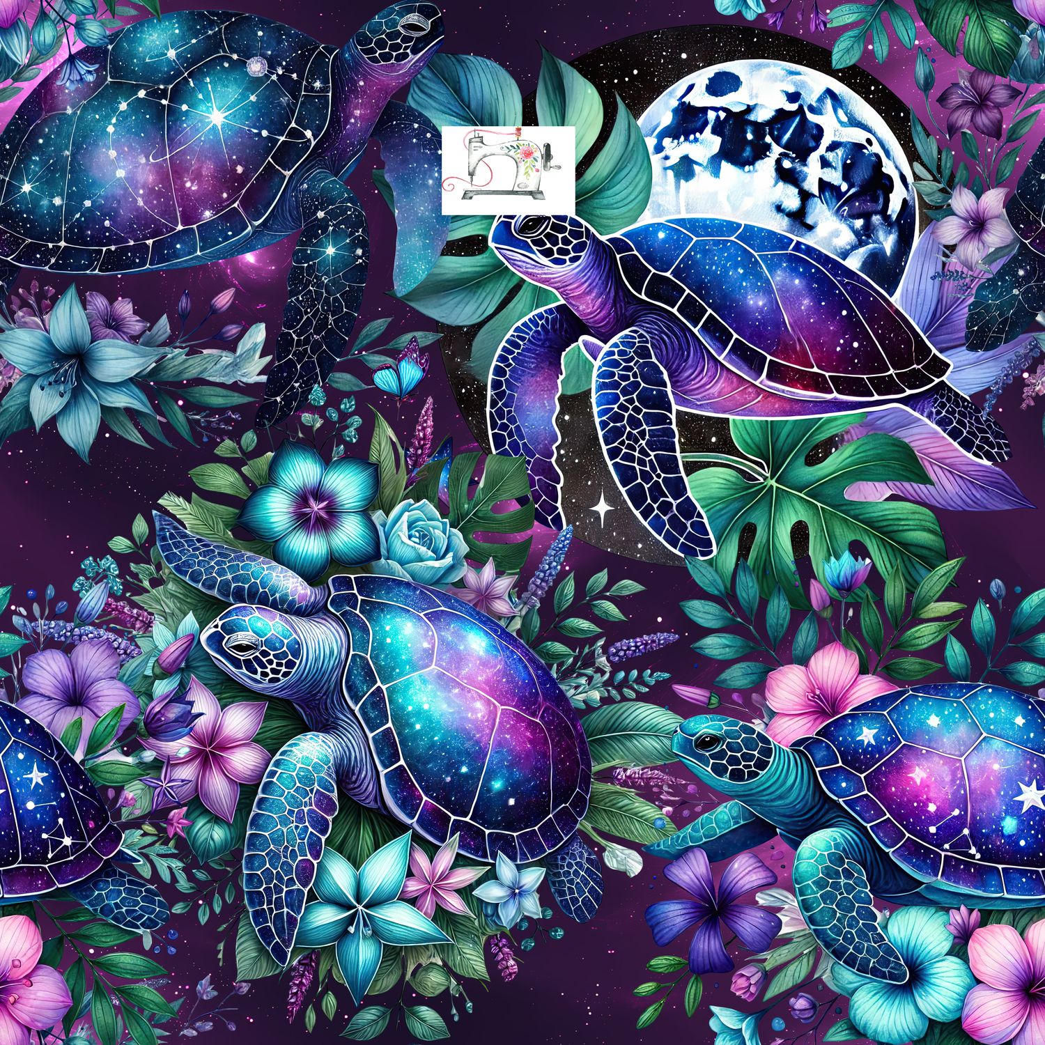 Tortues fleurs