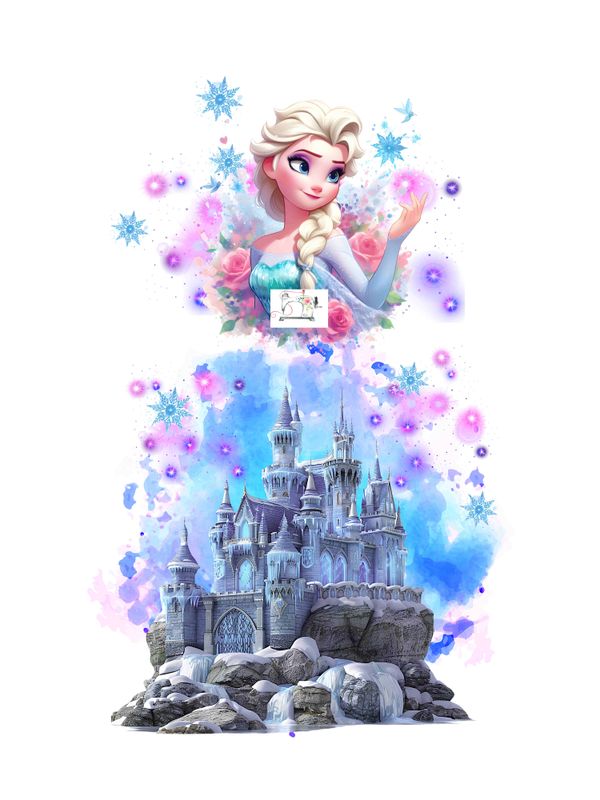 Panneau princesse des neiges