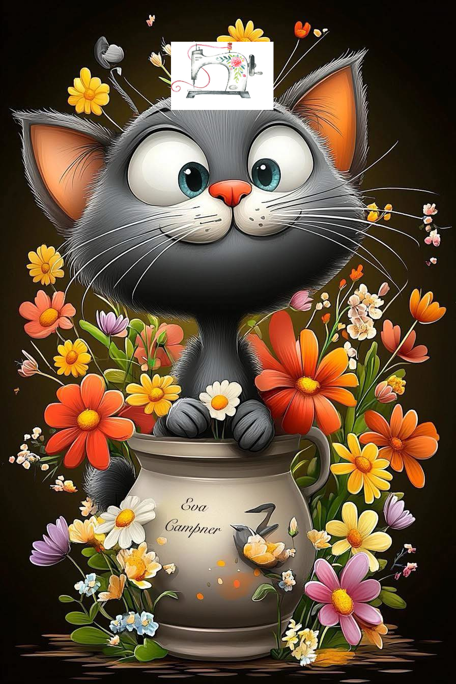CHAT FLEUR 2
