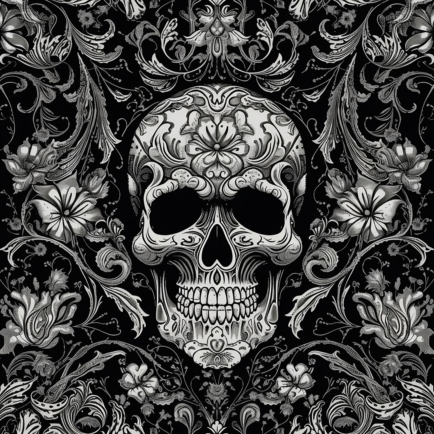 SKULL BLACK