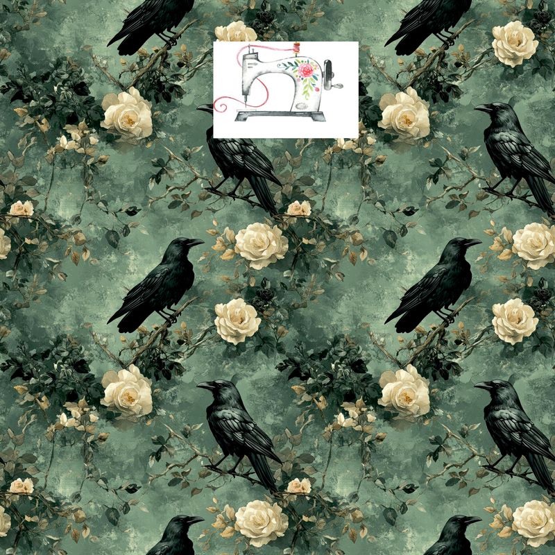 CORBEAU ROSES BLANCHES