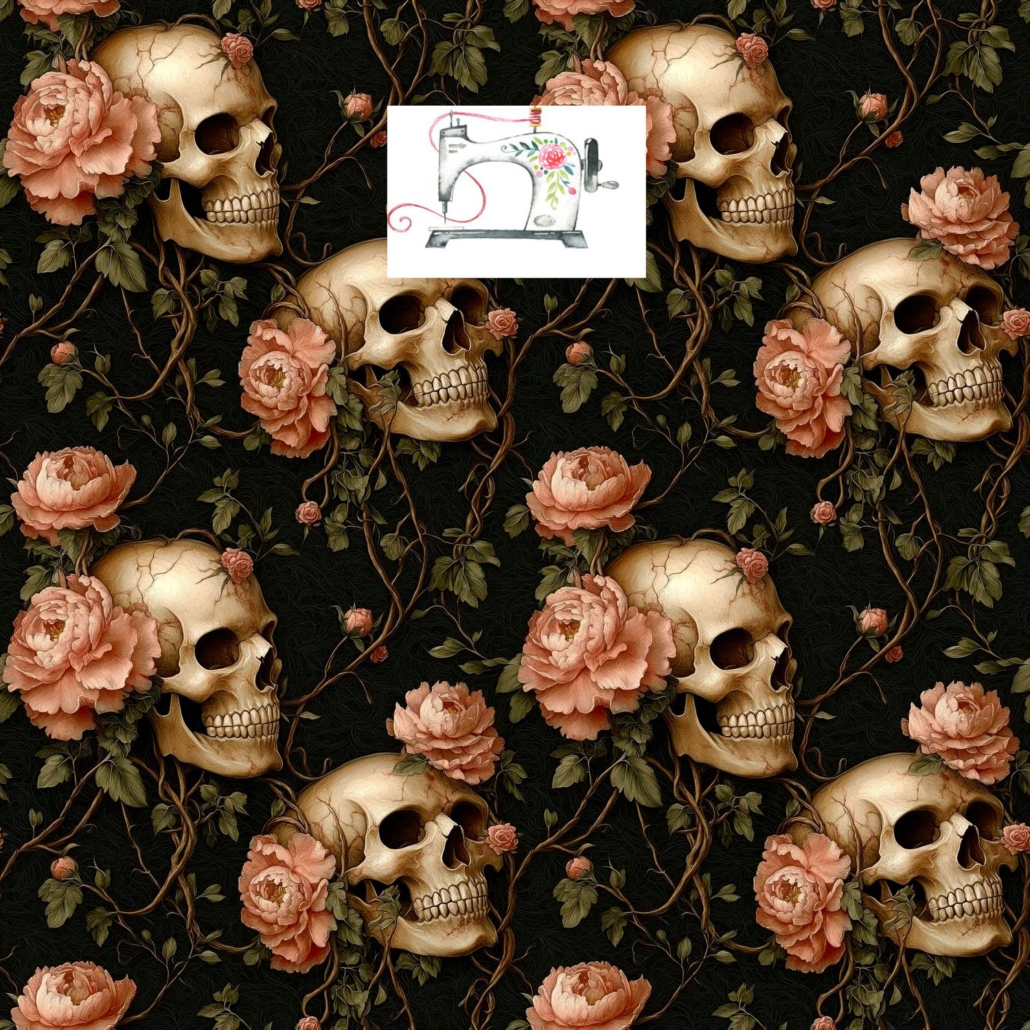SKULL ROSE REAL