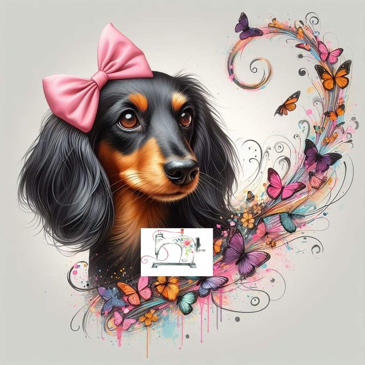 TECKEL GIRLY (FOND GRIS PALE)