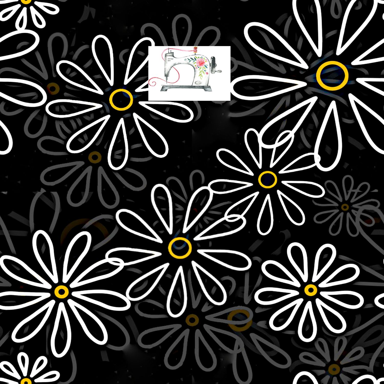 FLEUR NOIR ET BLANC (EXCLUSIF)