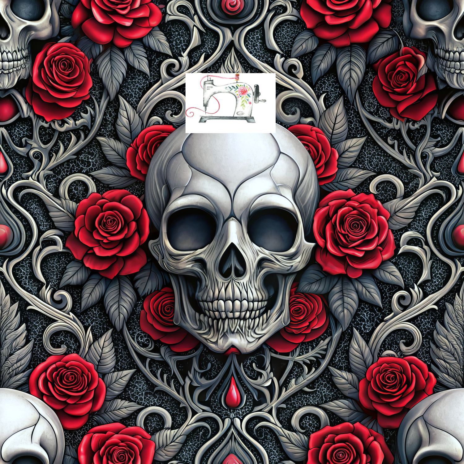GOTHIC SKULL RROSE