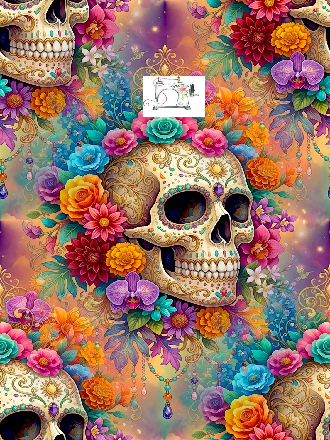 DEAD FLORAL SKULL (EXCLUSIF)