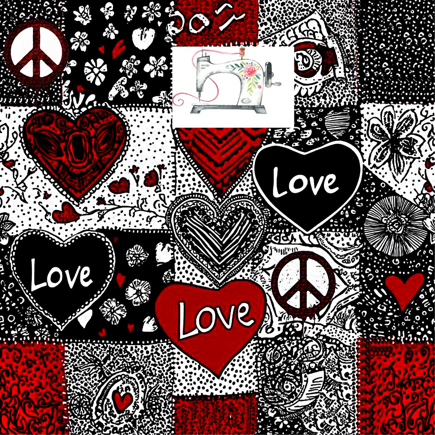 LOVE AND PEACE ROUGE (EXCLUSIF)