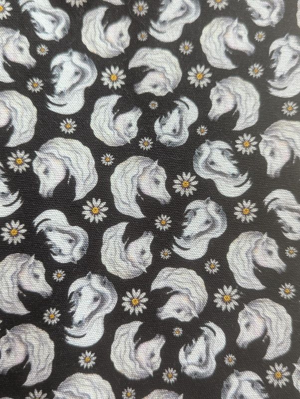 CHEVAUX FLEURS 52 CM (RÉGULIER) MOTIF 1 PO.