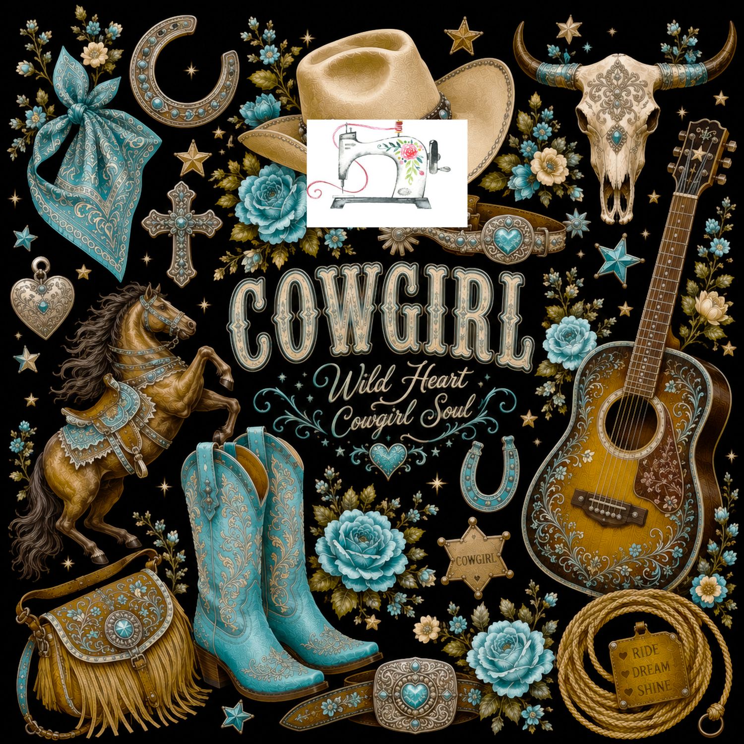 COWGIRL BLEUE (EXCLUSIF)