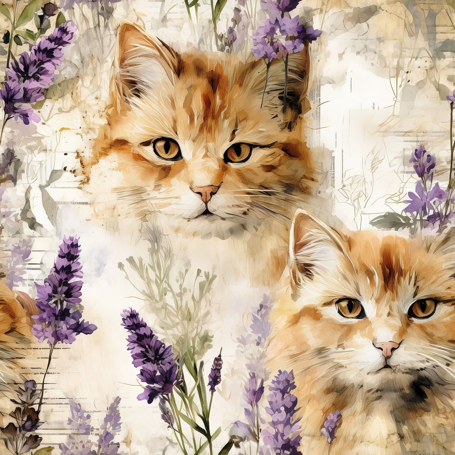 CHAT LAVANDE 4