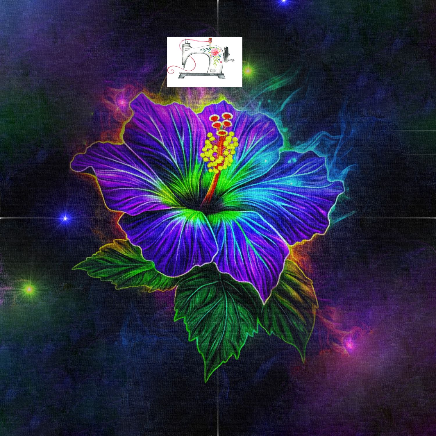 HIBISCUS COULEURS (MOTIF DISPO)