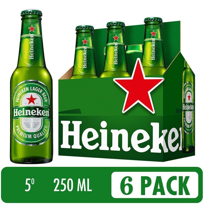 Heineken botella 250 x 6 und