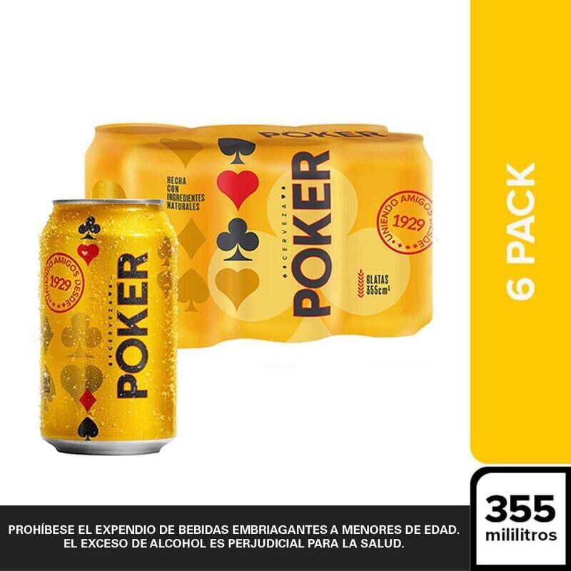 Poker lata 355 ml x und