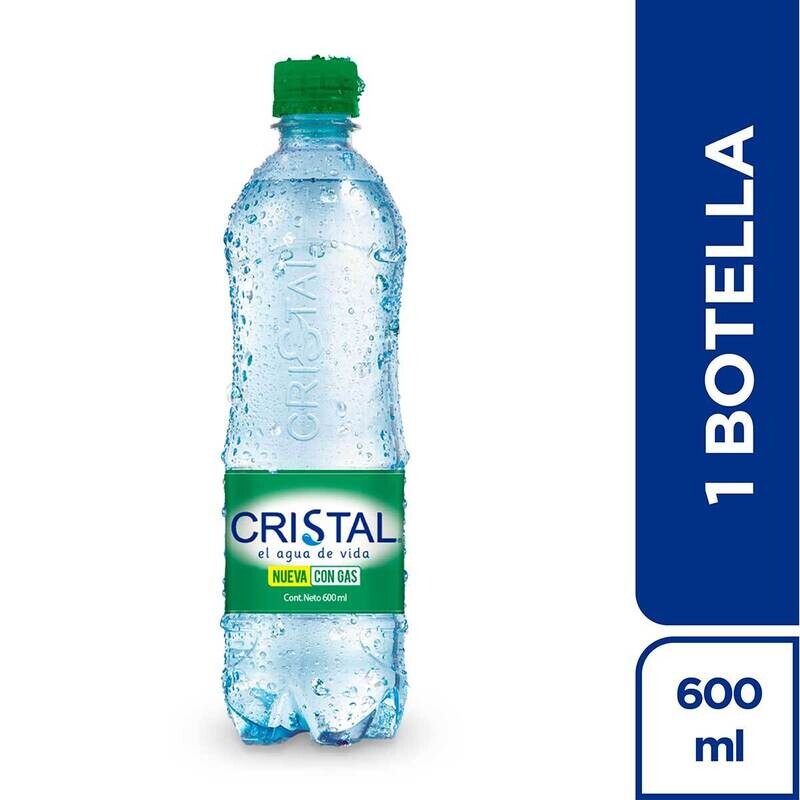 Agua cristal con gas 200ml x 12 und