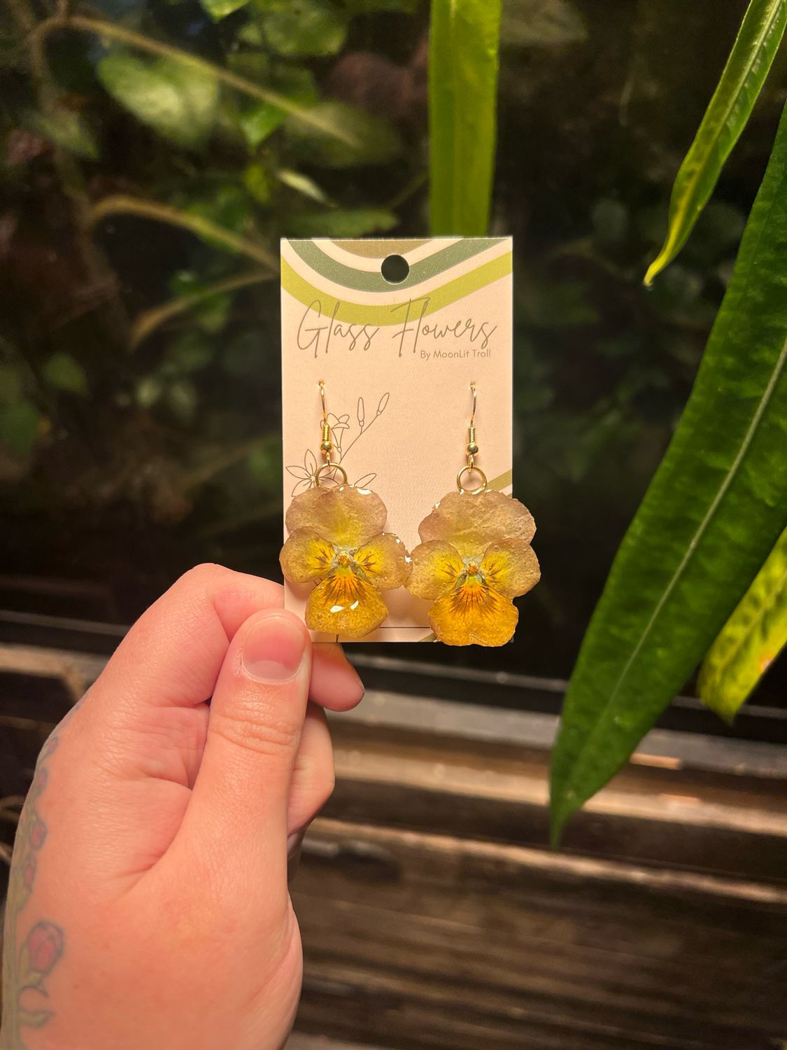 Golden Beige Pansies