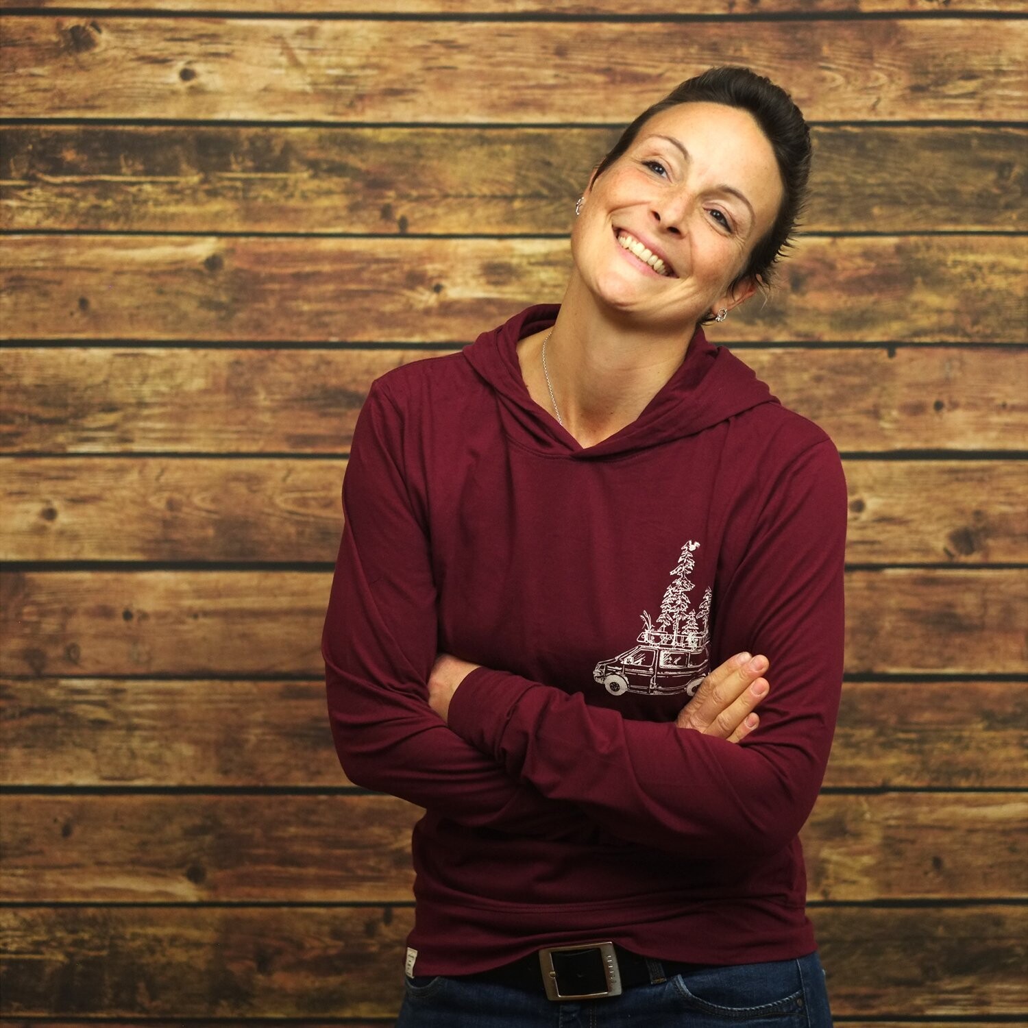Unisex Jersey Hoodie "Bolle" Bordeaux