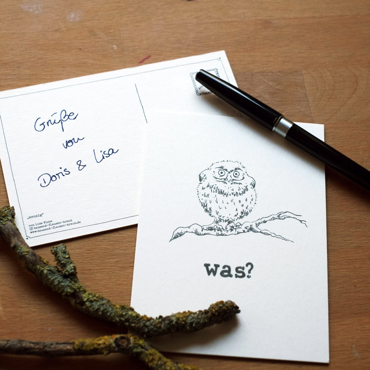 Postkarte "kauzig"