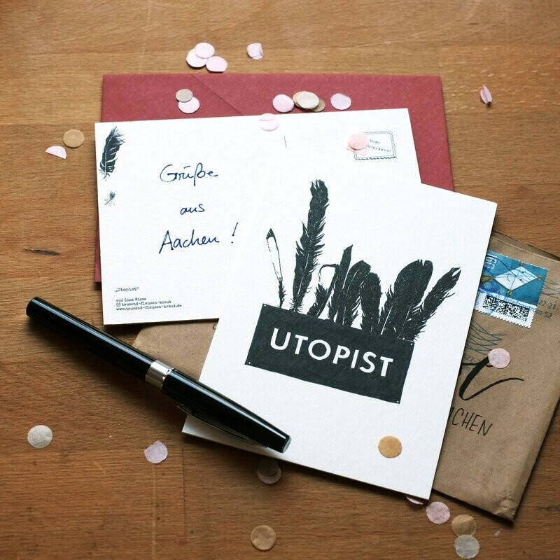 Postkarte "Utopist"