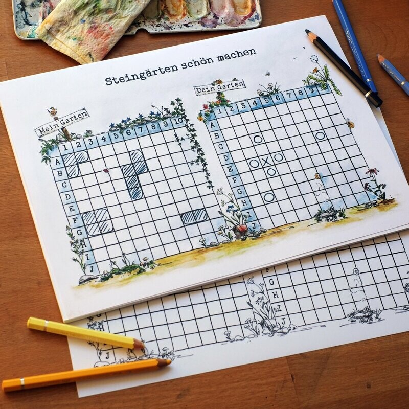 Spieleblock Spieleblock "Steingärten schön machen"