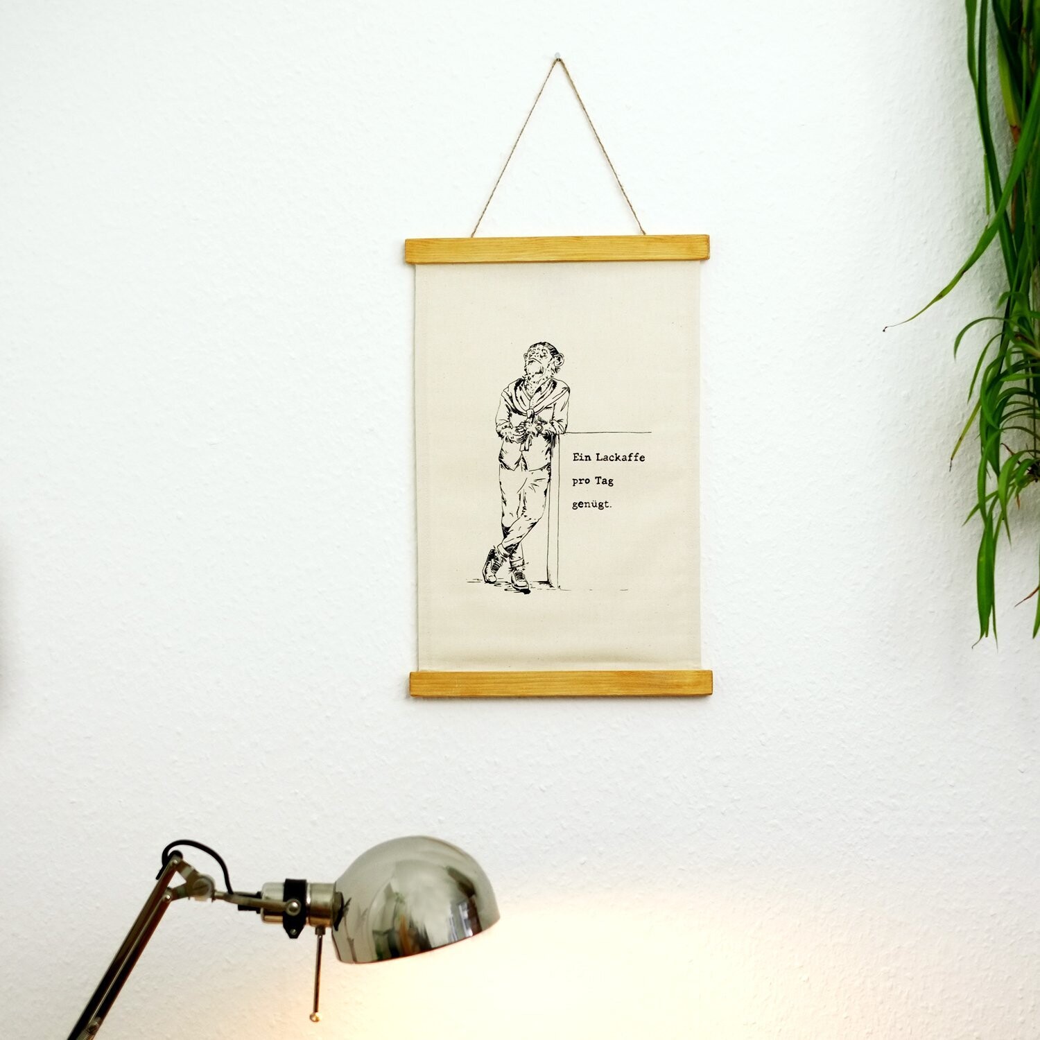 Wandbanner "Lackaffe"
