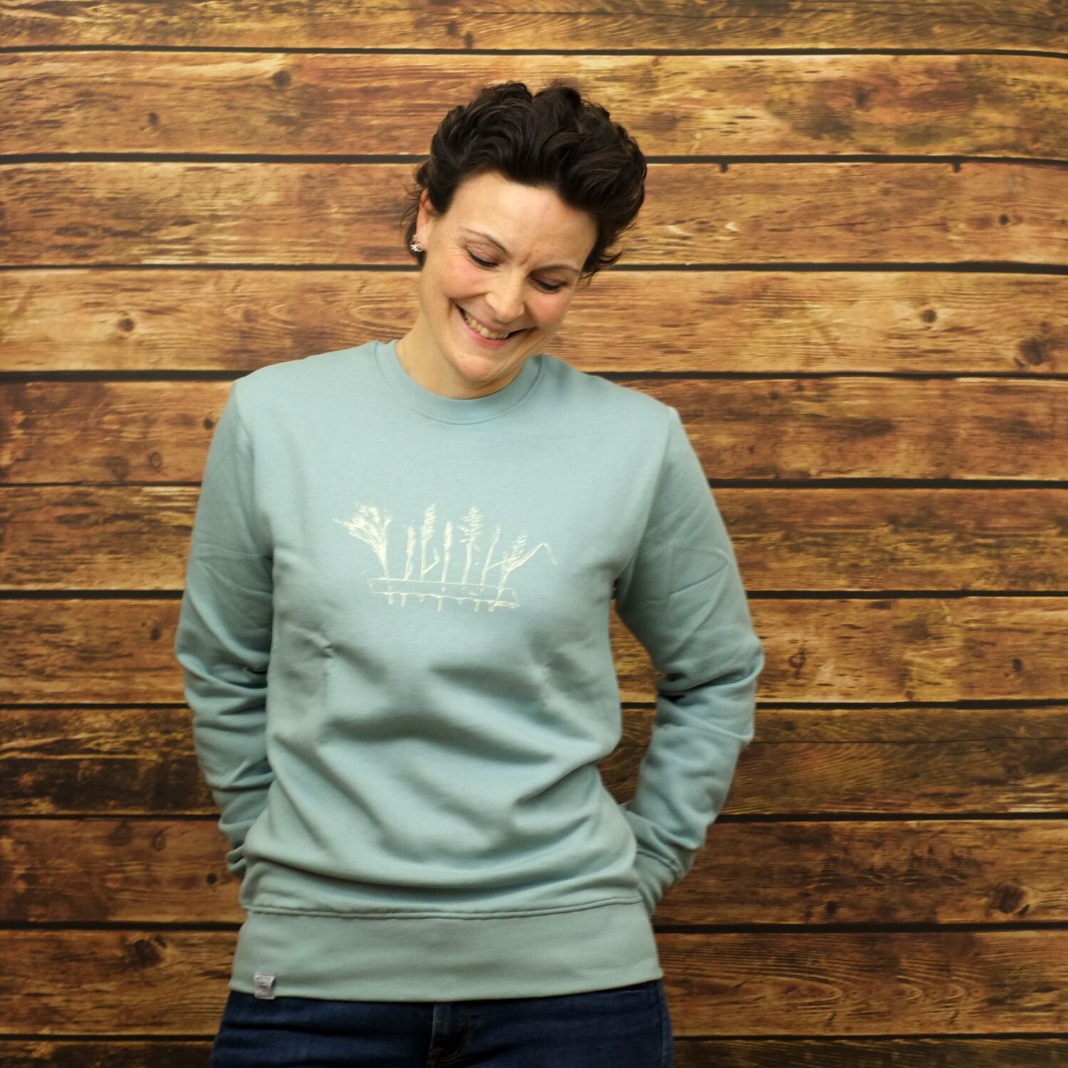 Unisex Sweatshirt "Grasparade" Slate Green