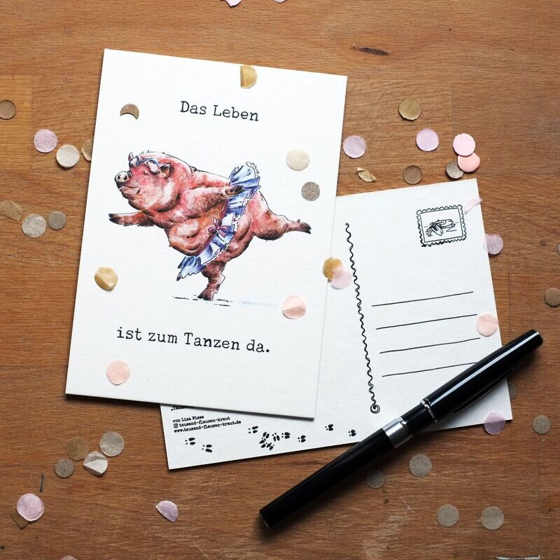 Postkarte "Tanzwutz"
