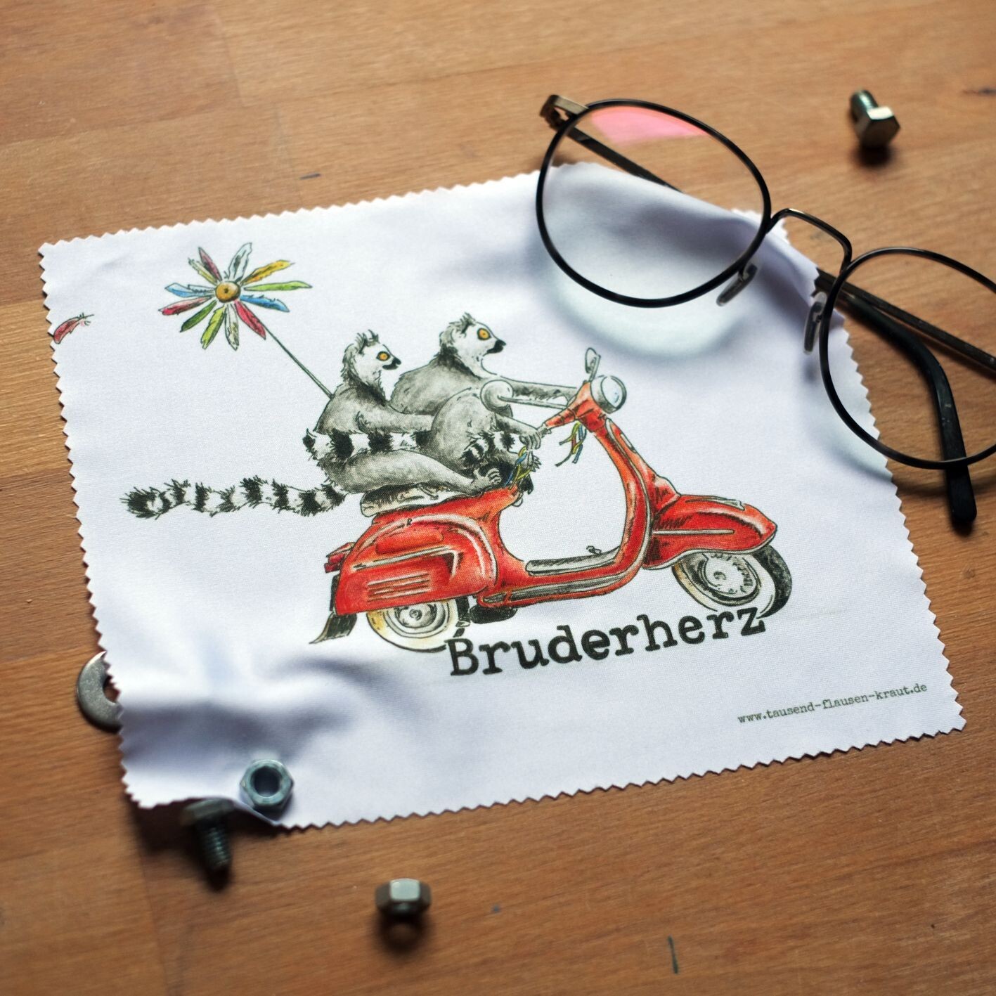 Brillenputztuch "Bruderherz"