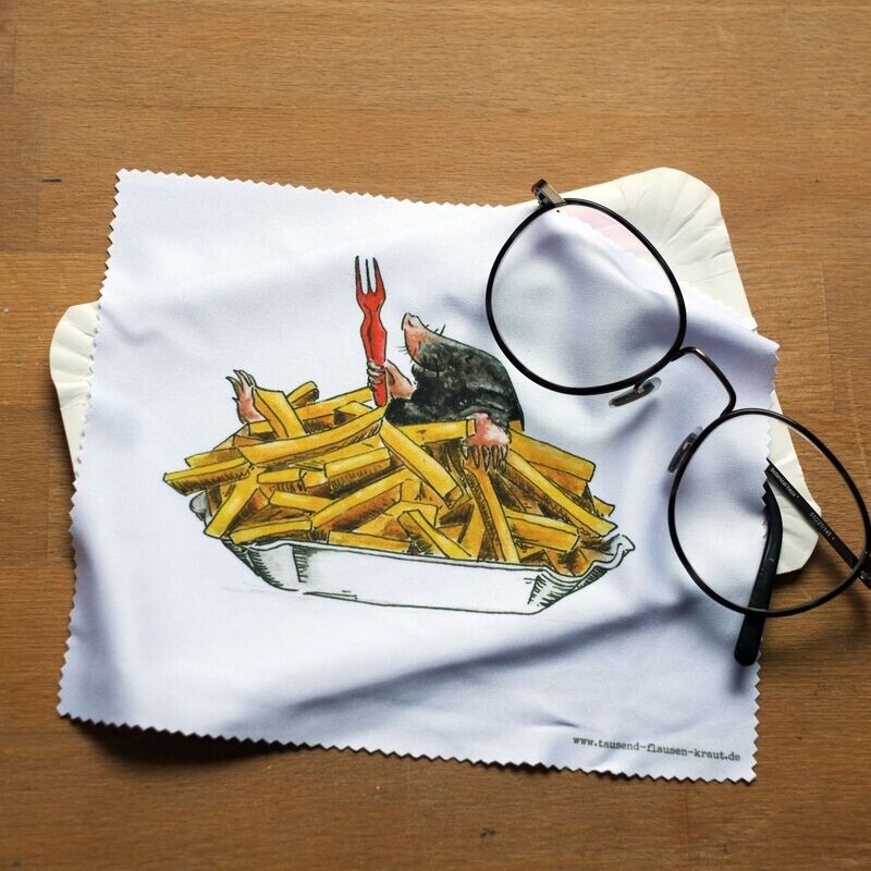 Brillenputztuch "Frittenbad"
