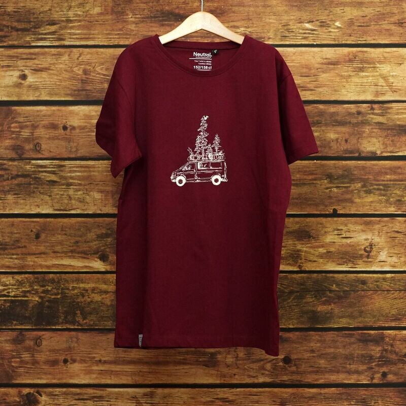 Kids Short Sleeve T-Shirt "Bolle" Bordeaux