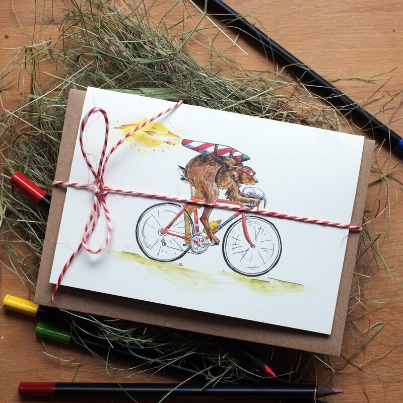 Grußkarte Grußkarte "Rasender Rammler"