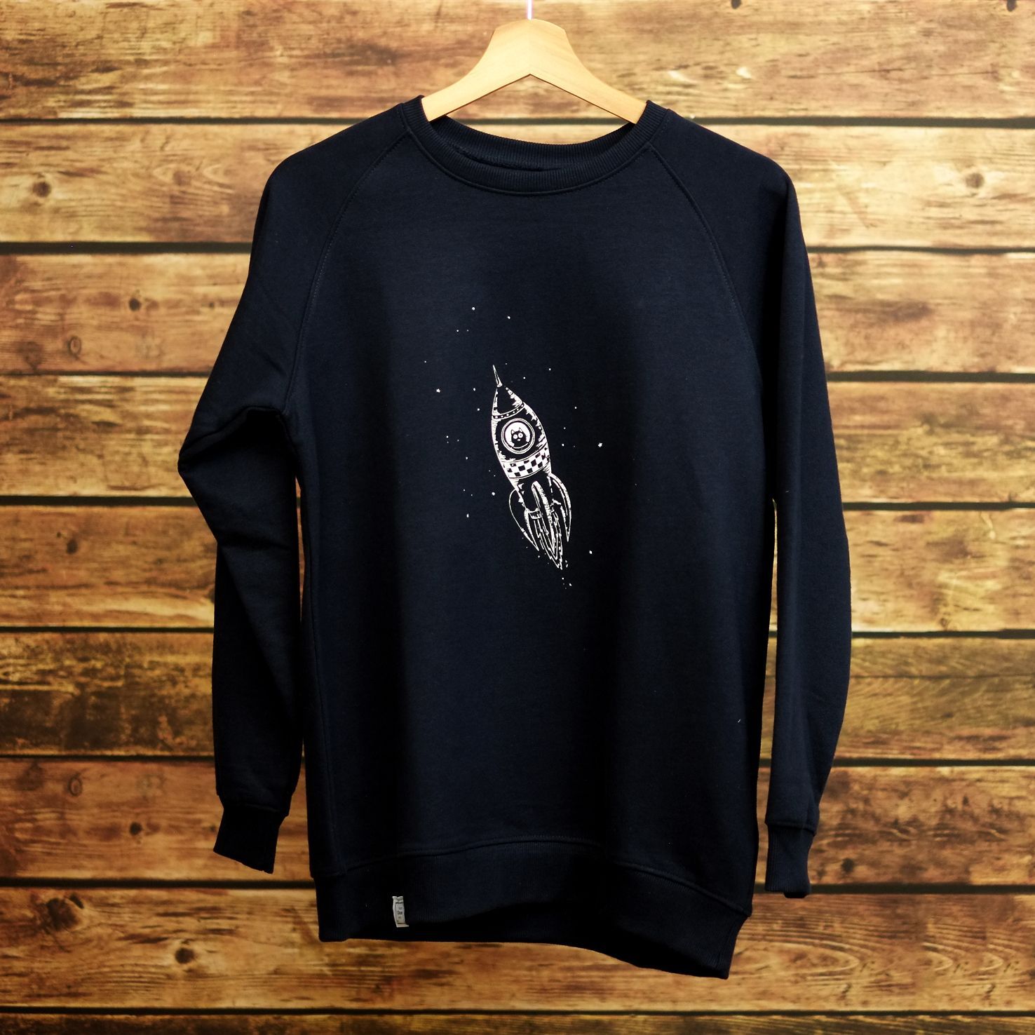Kinderpulli "Astronautenkatze" Navy