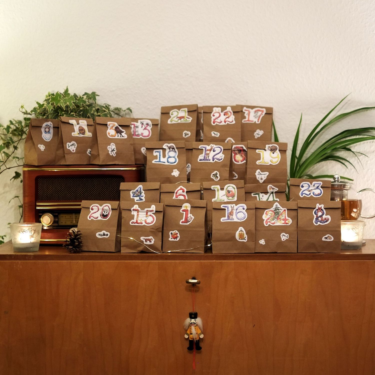Adventskalender-Set zum Selbstbefüllen