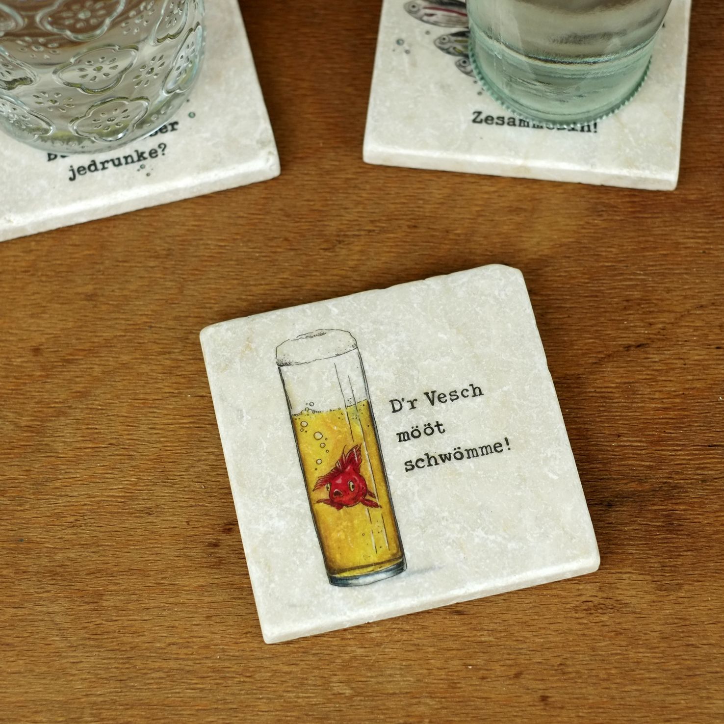 Untersetzer "Kölsch-Fisch" aus der Serie "Kölsche Fische"