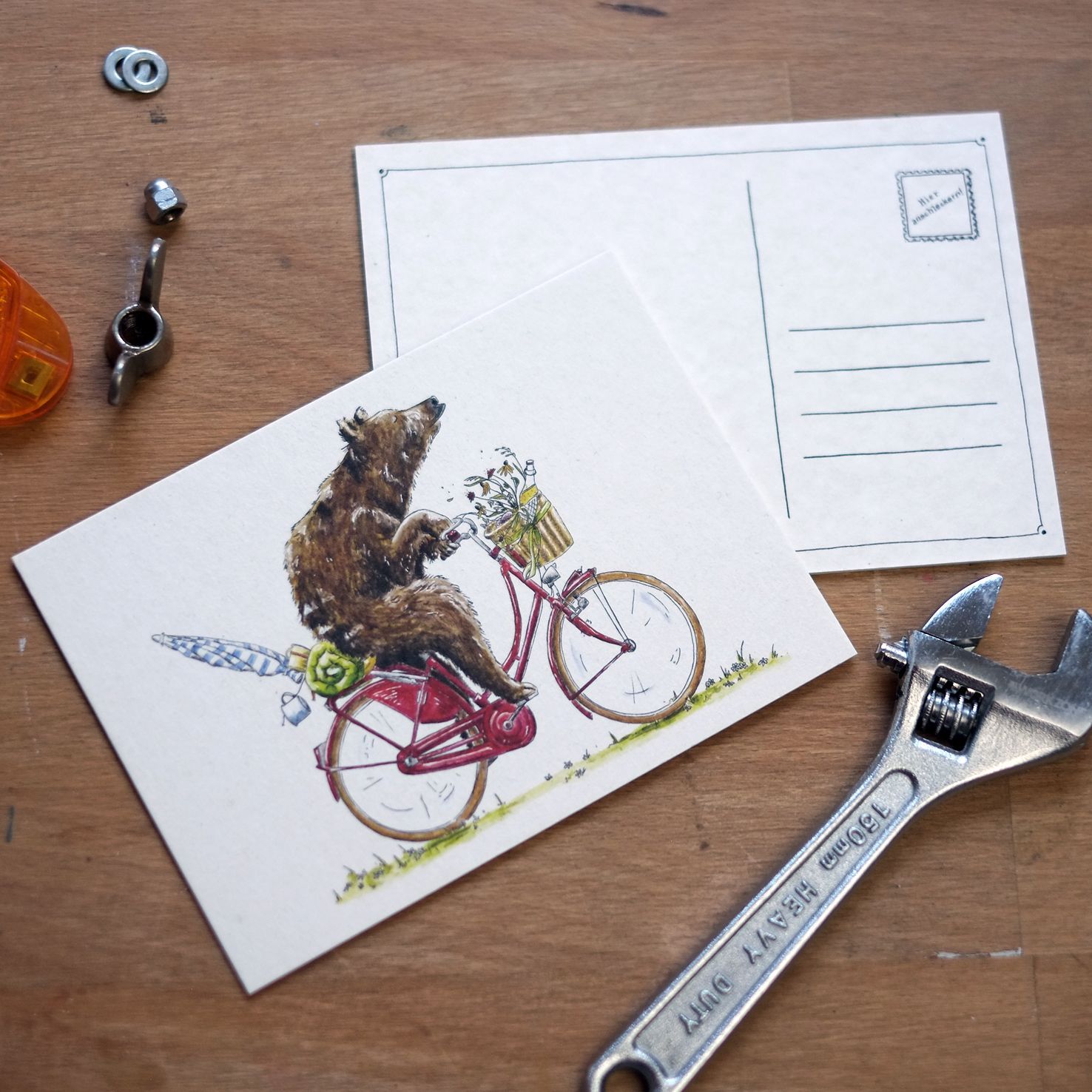 Postkarte "Picknick-Bär"
