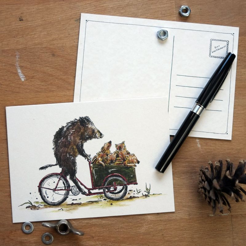 Postkarte "Cargo-Sau"