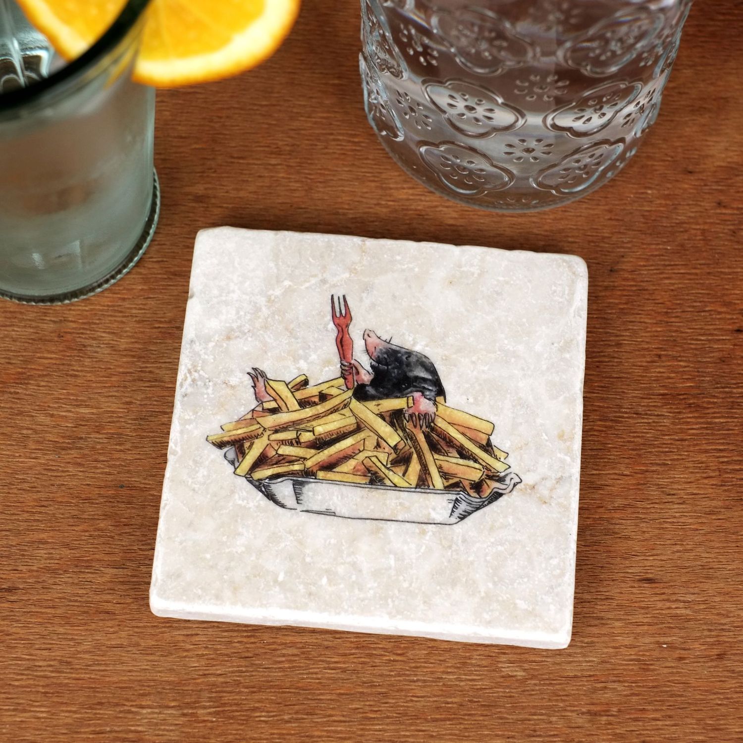 Untersetzer "Frittenbad"