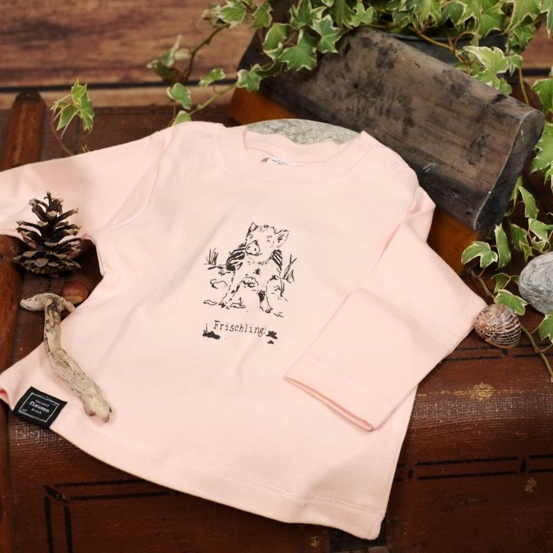 Baby-Longsleeve Baby-Longsleeve "Frischling" Rosa