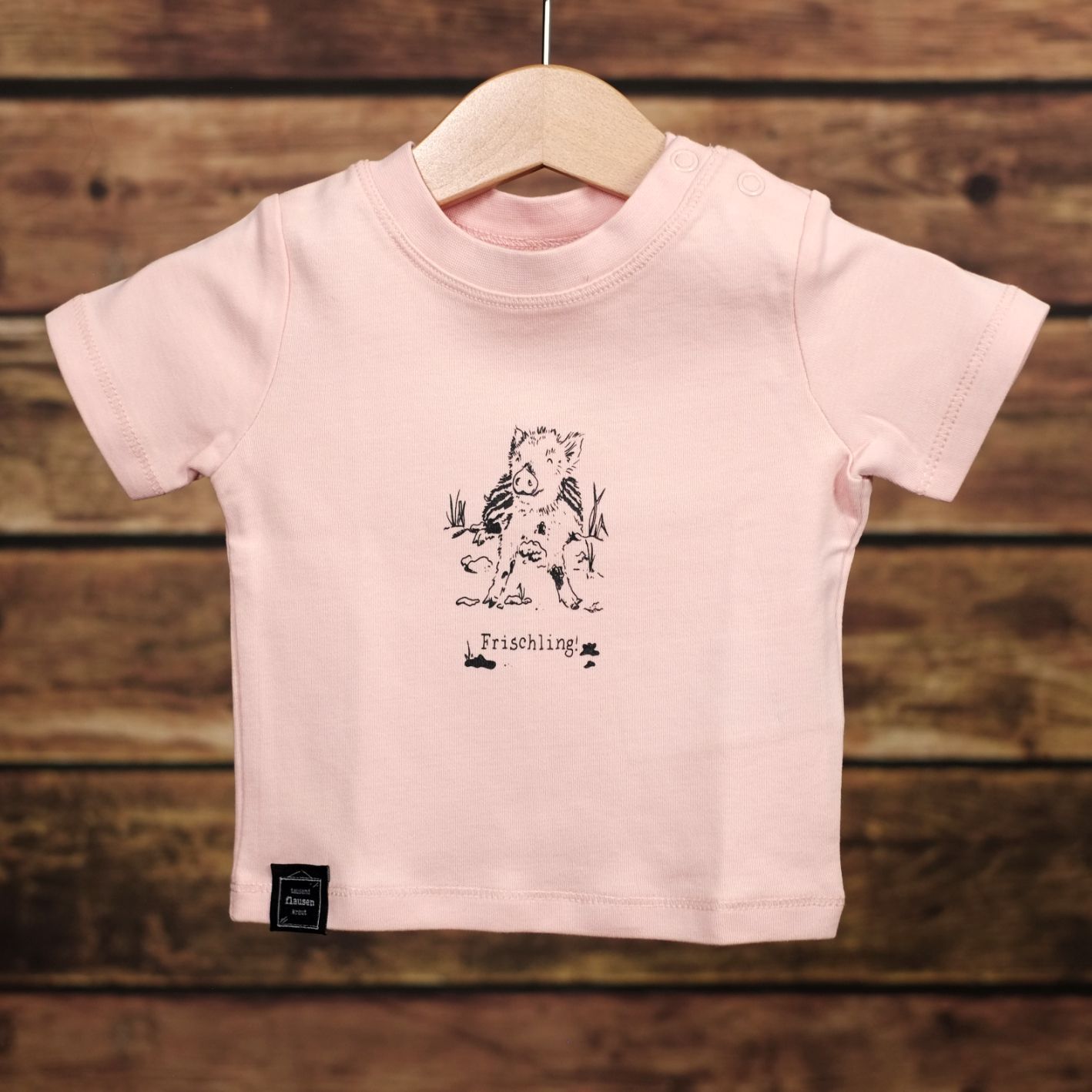 Baby-T-Shirt Baby-T-Shirt "Frischling" Rosa