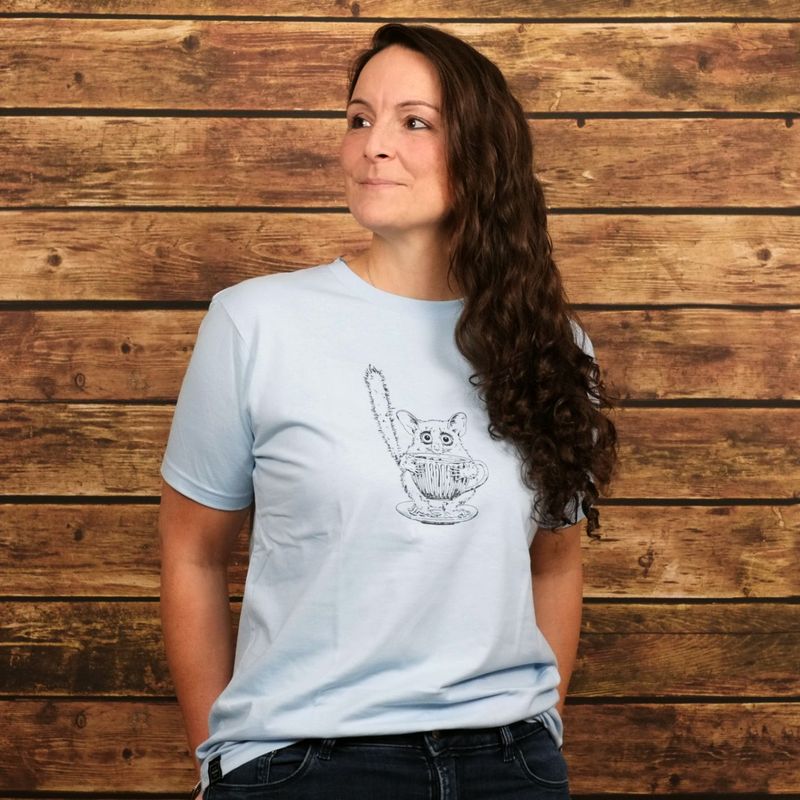 Unisex Organic T-Shirt Unisex Organic T-Shirt "Kaffeelori" Light Blue