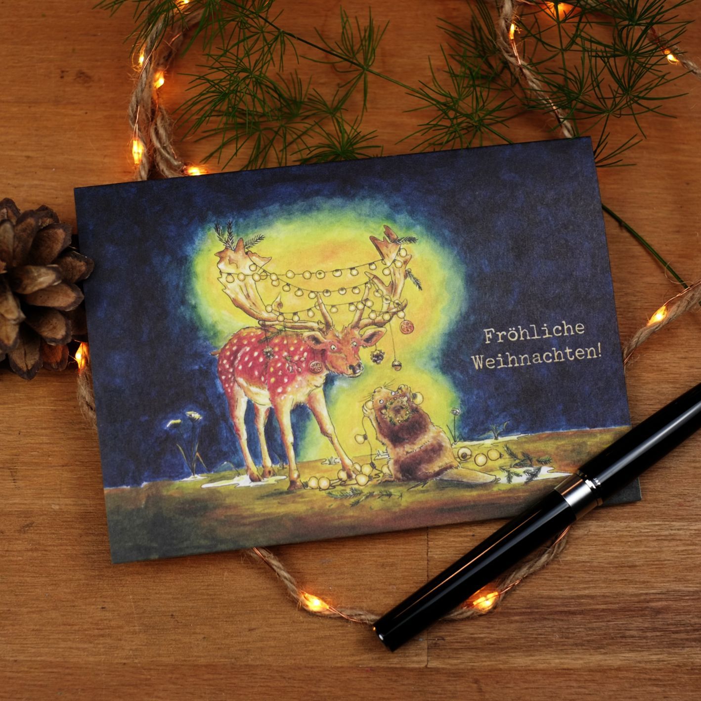 Grußkarte "Schmuckes Paar"