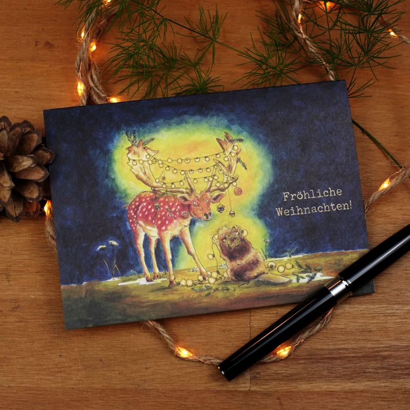 Grußkarte Grußkarte "Schmuckes Paar"