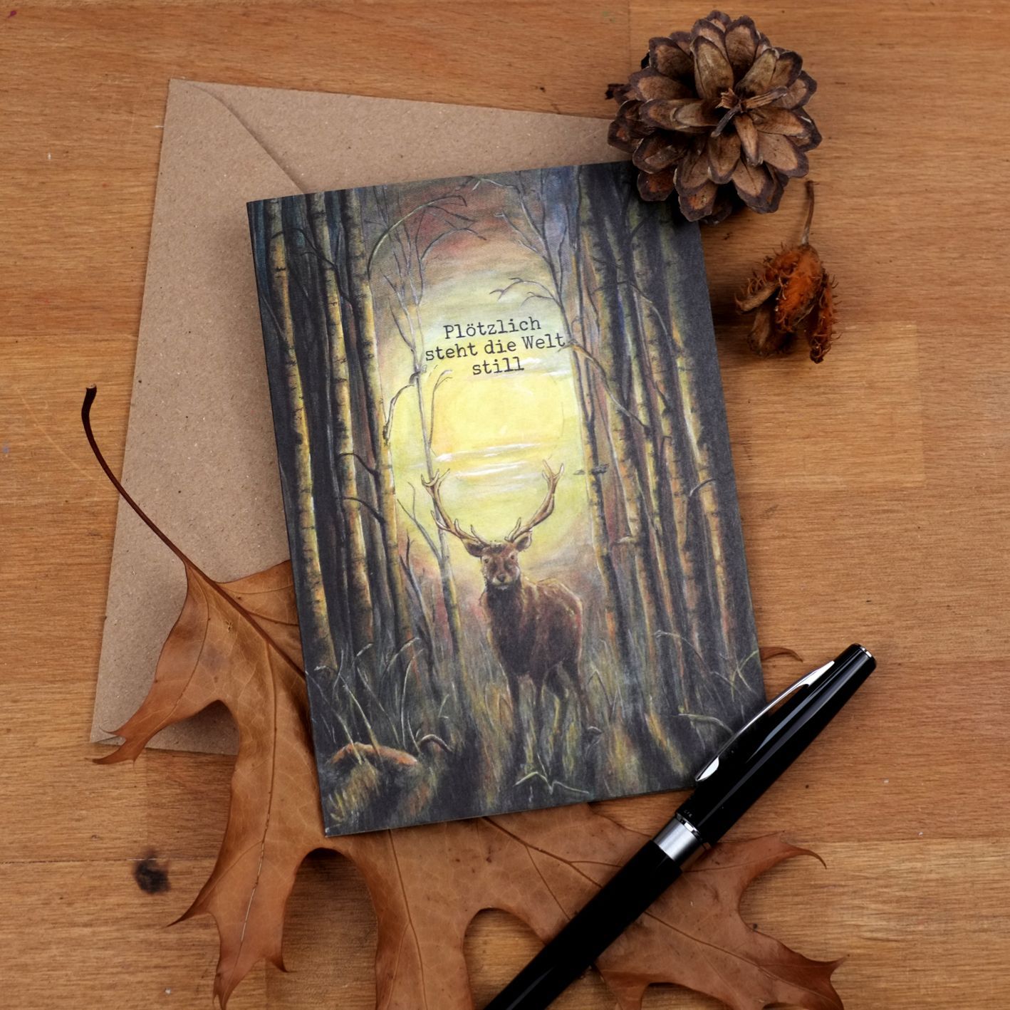 Trauerkarte Trauerkarte "Waldfrieden"