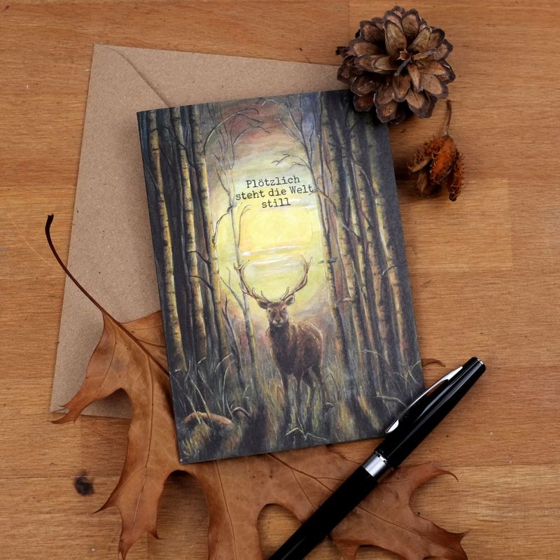 Trauerkarte Trauerkarte "Waldfrieden"