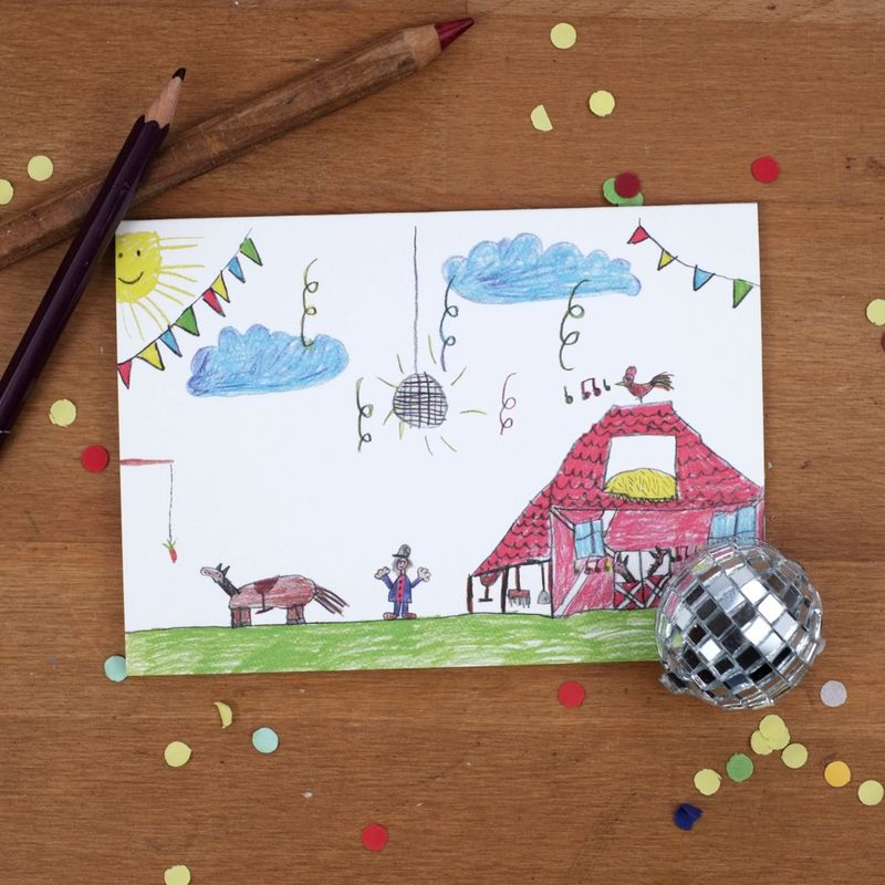 Grußkarte Grußkarte "Das Leben ist ein Ponyhof!" anlässlich des 3. Flausengeburtstags