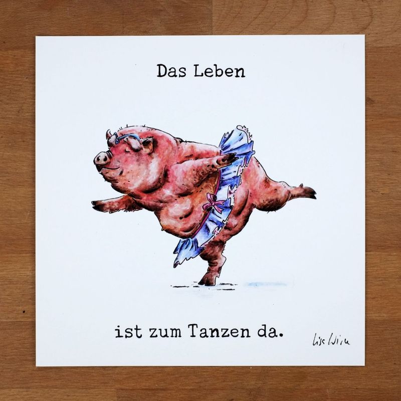 Handsignierter Kunstdruck Handsignierter Kunstdruck "Tanzwutz"