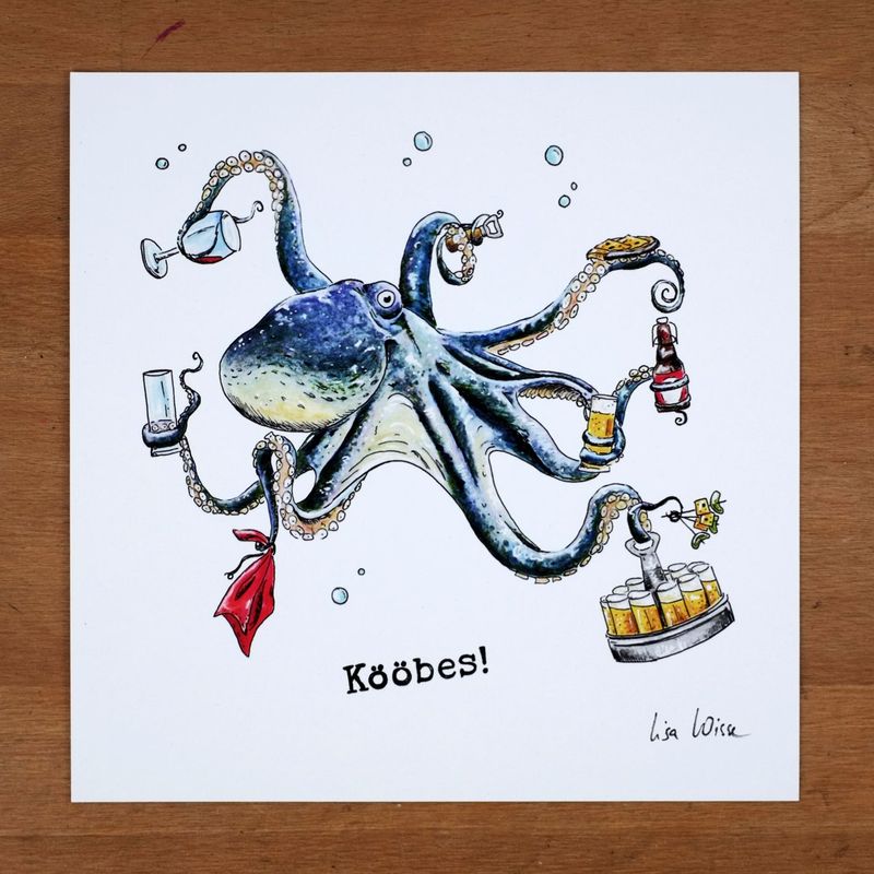 Handsignierter Kunstdruck Handsignierter Kunstdruck "Köbes" aus der Serie "Kölsche Fische"