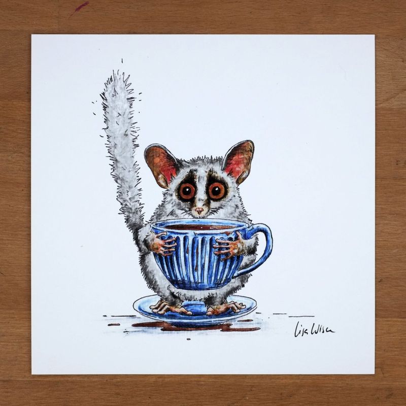 Handsignierter Kunstdruck Handsignierter Kunstdruck "Kaffeelori"