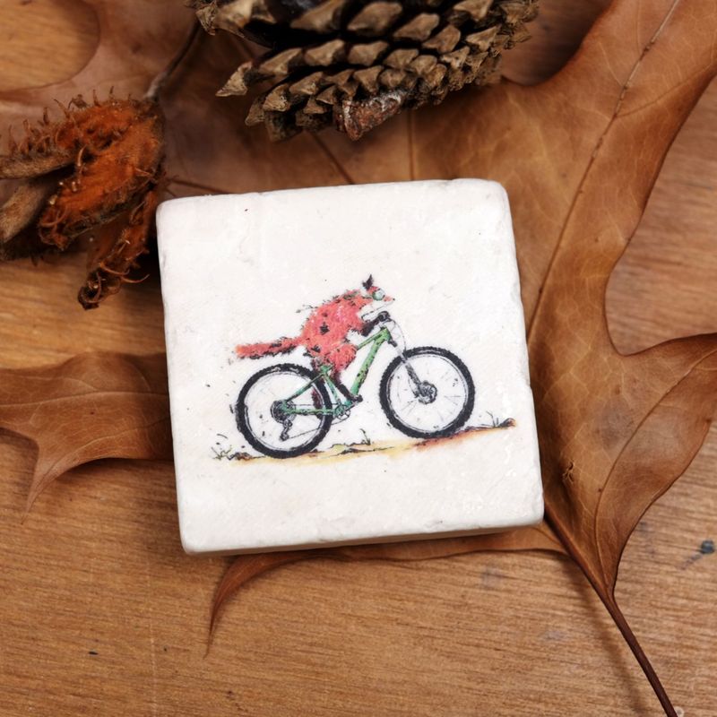 Magnet Magnet "Biker-Fuchs" aus der Serie "Radtypen"